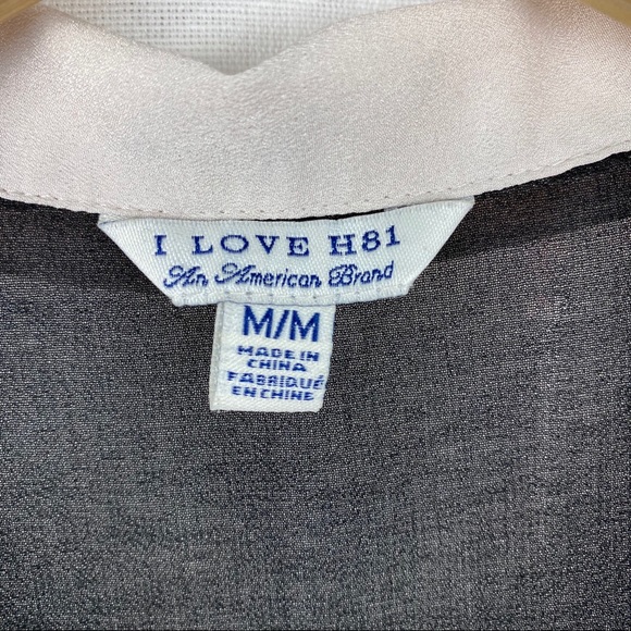 I Love H81 Sheer Sleeveless Blouse - Picture 3 of 5